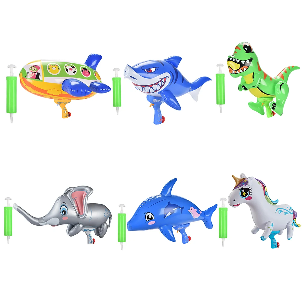 

Inflatable Balloon Sprinkler Summer Funny Cartoon Animal Spray Water Toys Novelty Retractable Water Gun Toy for Kids Gift