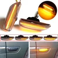 Dynamic Amber LED Flowing Front Side Marker Turn Signal Light 30722641 30722642 Car Styling For Volvo S60 S80 V70 XC70 XC90