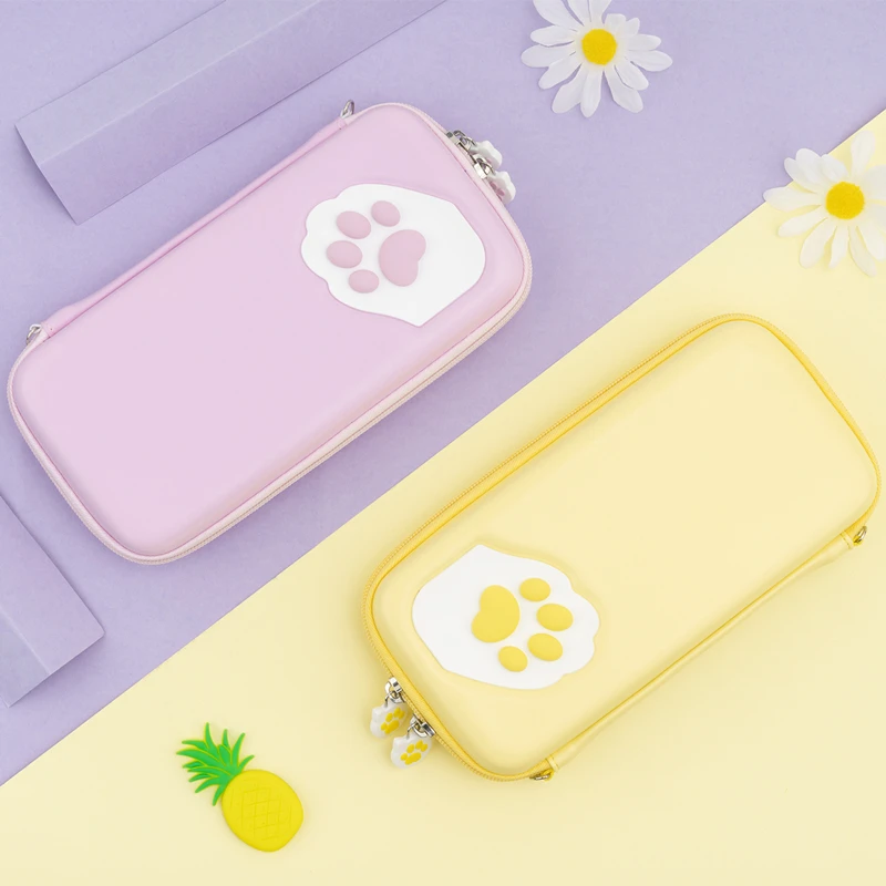 GeekShare Nintendo Switch Storage Bag Cute Cat Claw CP Hard Portable Bags For Lite And OLED Card Box NS Game Console | Электроника