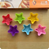 12 star shape silicone baking cases moulds case cooking mold cupcakes cake mold