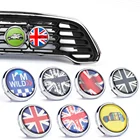 Автомобильная 3D металлическая эмблема переднего бампера для Mini Cooper Countyman Clubman, эмблема всех версий, значок, наклейка, аксессуары, новинка