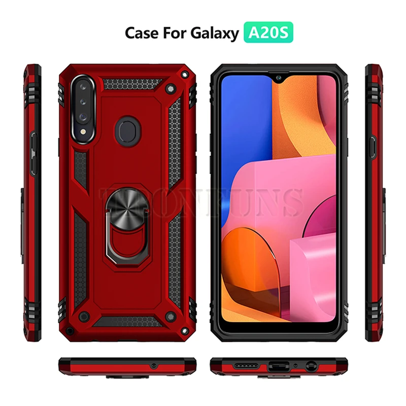 Для samsung Galaxy A30S A50 A30 A10 A40 A60 A70 A80 A90 A20e A2 Core M10 M20 M30s M40 Чехол Броня магнитное кольцо