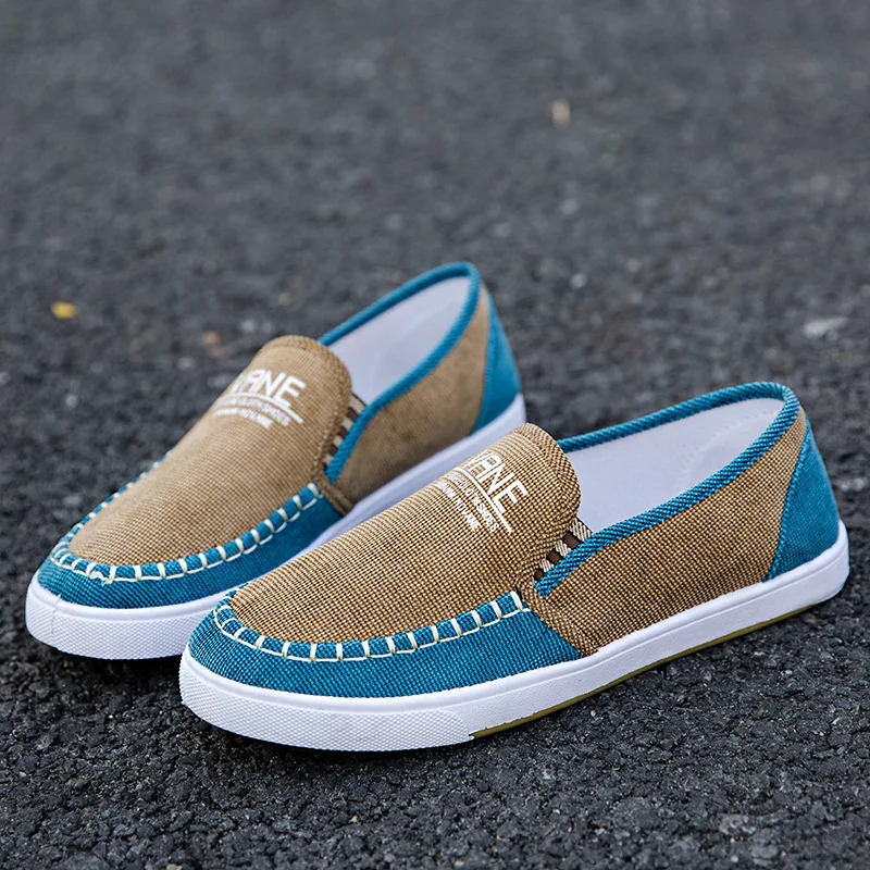 2020 Новая повседневная обувь мужская парусиновая дышащие удобные туфли мужские