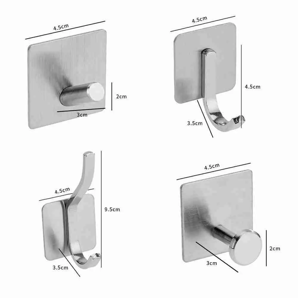 

Steel Single Robe Hook Wall Mounted Towel Hook Clothes Hardware Hook Kitchen Bathroom Q1K9