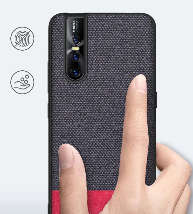 Защитный противоударный чехол s для Vivo S1 Pro Nex 3 X27 V17 тканевый Мягкий бампер