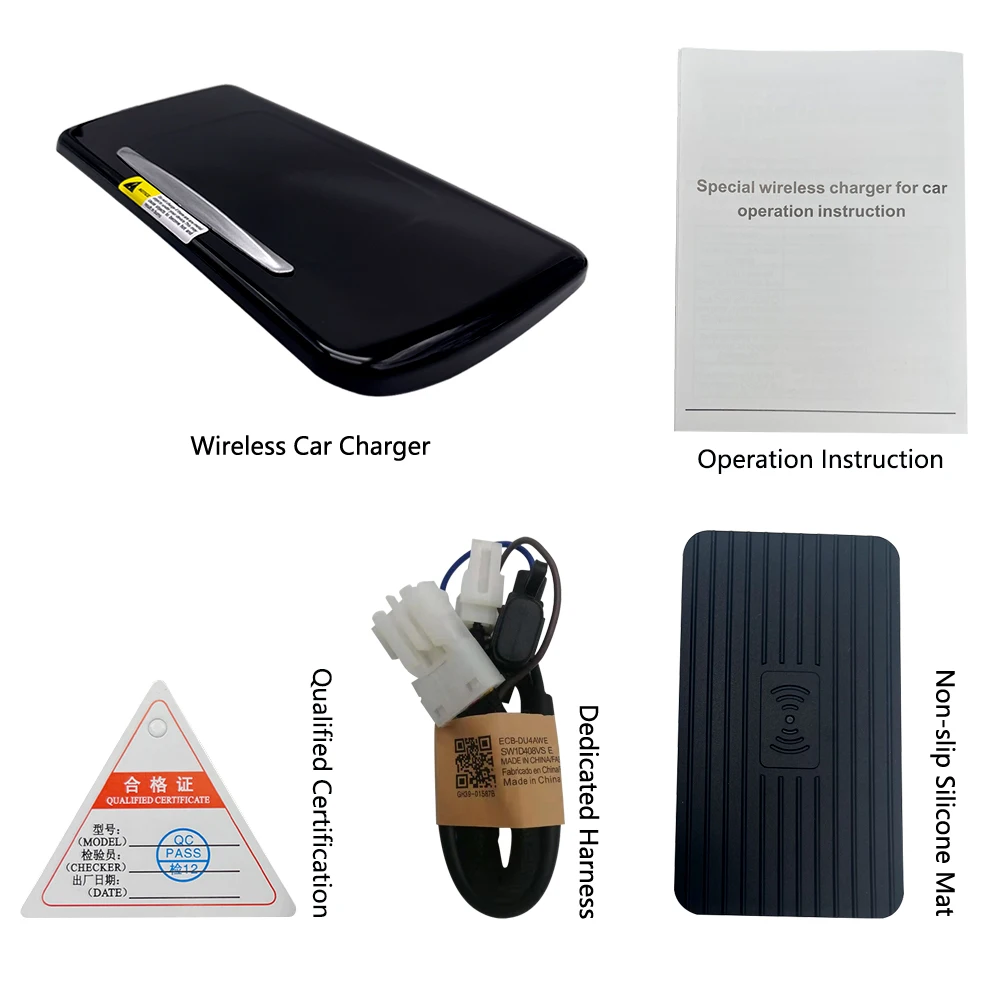 for bmw 5 series f10 f18 2011 2017 car wireless charger 15w fast charging phone charger plate abs car interior accessories free global shipping