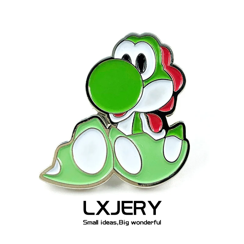 LXJERY эмалированная брошь в виде героев мультфильмов Марио Йоши значок на рюкзак