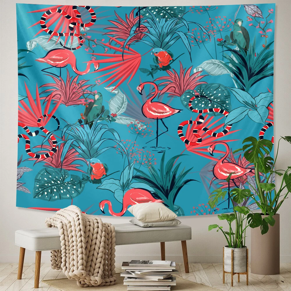 Декоративный гобелен для дома с растениями цветочный мандалой дорожный матрас в