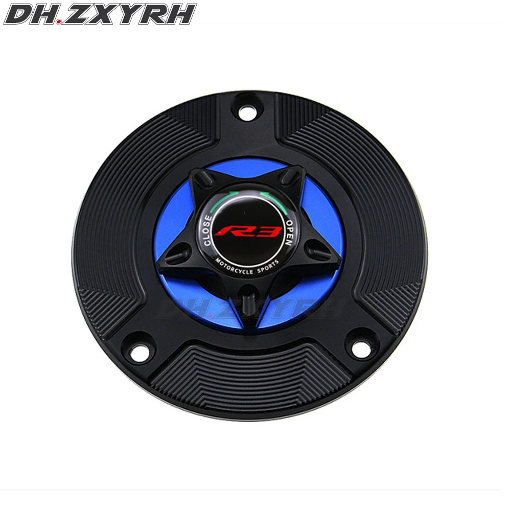 Аксессуары для мотоциклов крышка бензобака алюминиевая CNC YAMAHA YZF R3 YZFR3 YZF-R3 2015-2017