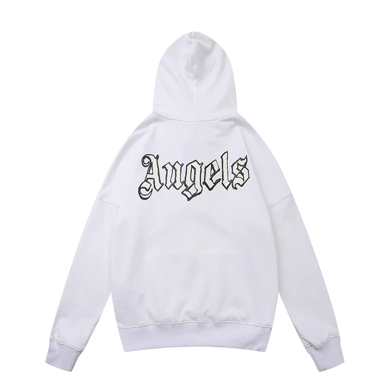 

Palm angels New Men's Cotton Sweatshirt Hooded street hip-hop letters Print