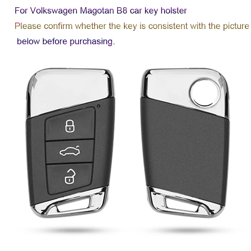 

Car Smart Key Cover Buckle for Volkswagen New Magotan Weilan B8L 2017 2018 Car Remote Control Key Protection Decoration