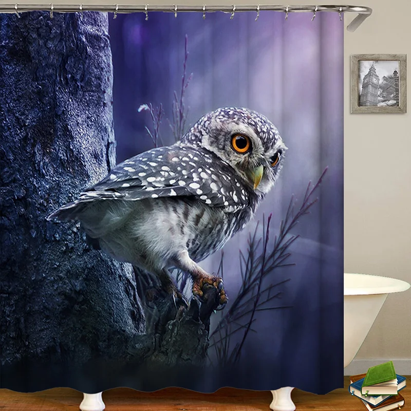 3d занавеска для душа в виде совы ванной комнаты детский подарок оптовая продажа