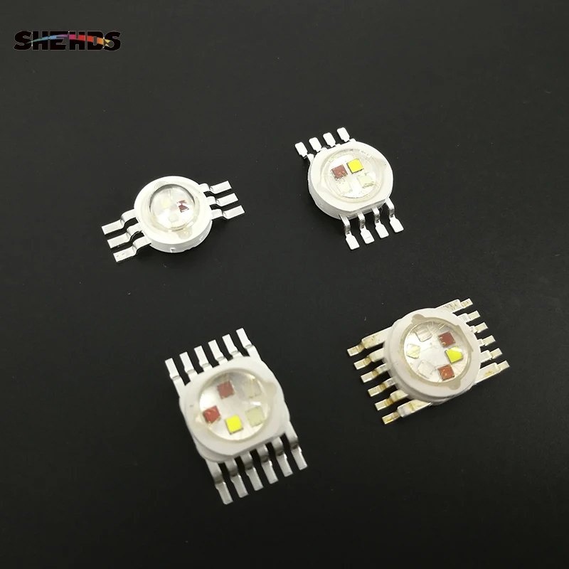 Светодиодные чипы RGBWA + UV 6 в 1 64 светодиода для сценического освещения