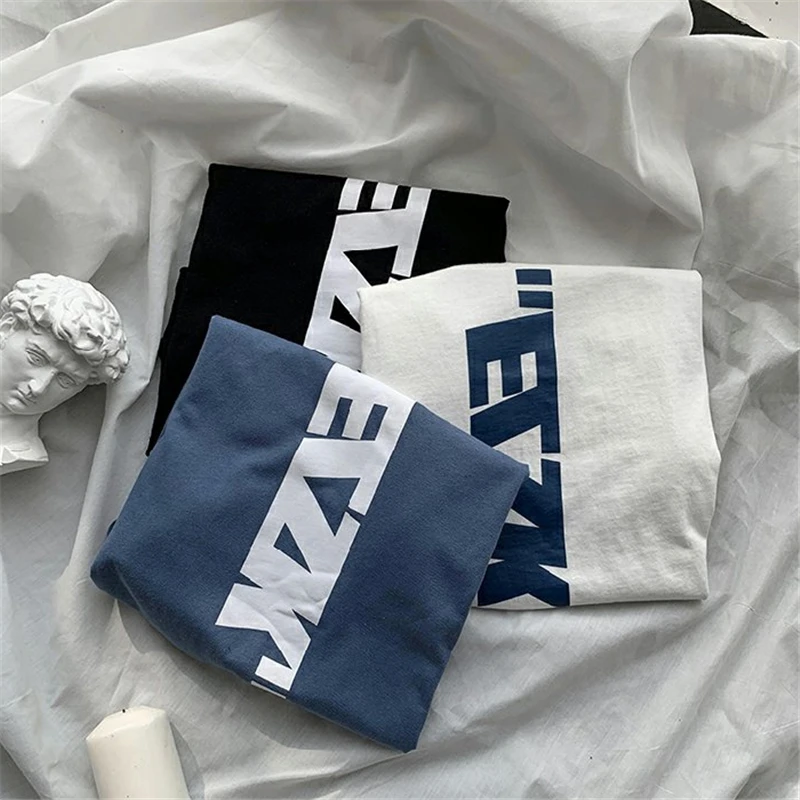 WYWM 2020 черная футболка с буквенным принтом мужская повседневная Harajuku мужские