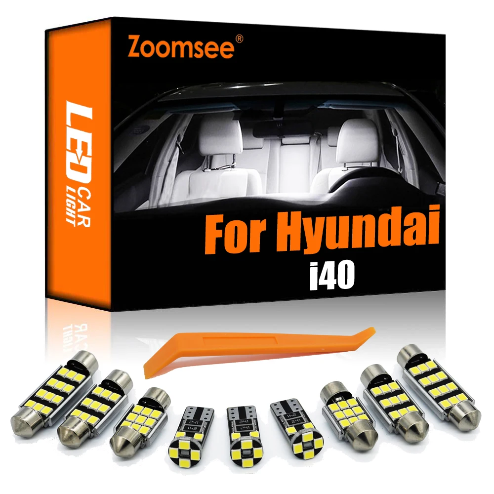 

Zoomsee 19Pcs Interior LED For Hyundai i40 VF Saloon Wagon 2011-2015 2016 2017 2018 2019 Canbus Vehicle Bulb Dome Map Light Kit