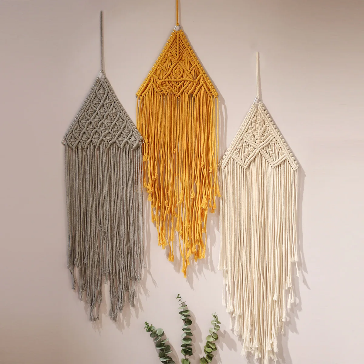 

Large Macrame Curtain Wall Hanging Wedding Boho Home Decor Handmade Backdrop Wall Decor For Wedding Living Room Bedroom Tapestry