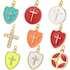 Подвеска-Крест сделай сам, серьги, кулон, ожерелье, браслет, шармы для изготовления ювелирных изделий, золотые дизайнерские кресты, ногти, телефон, бабочка