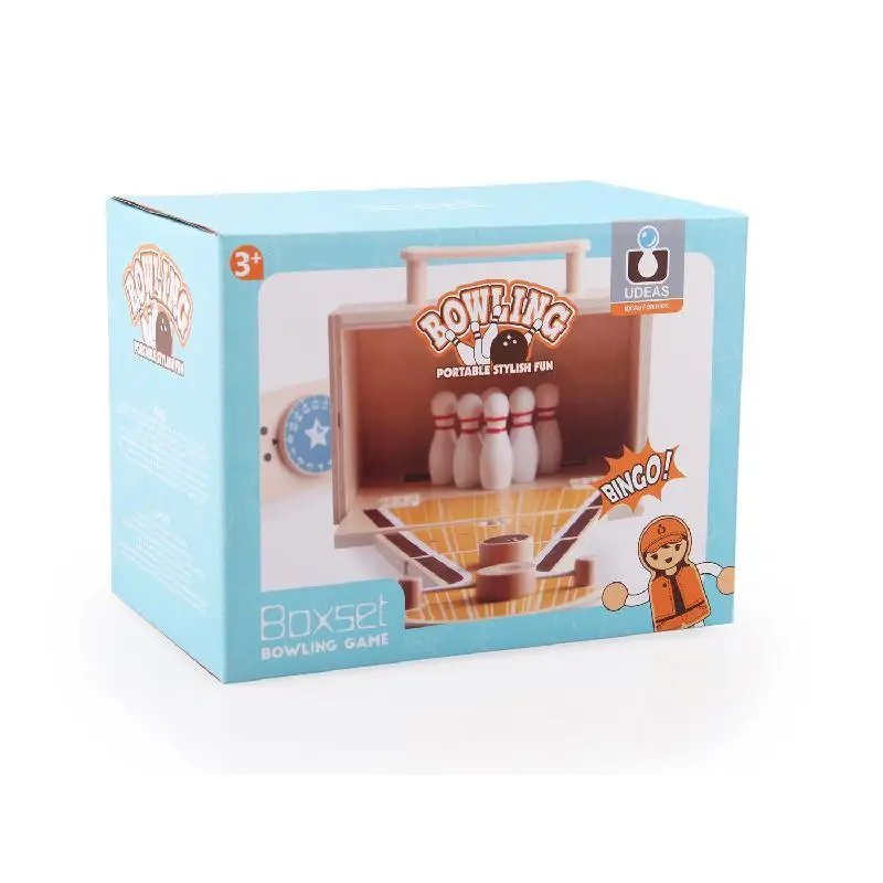 Деревянная игра для боулинга мини костюм взрослых и детей интерактивная