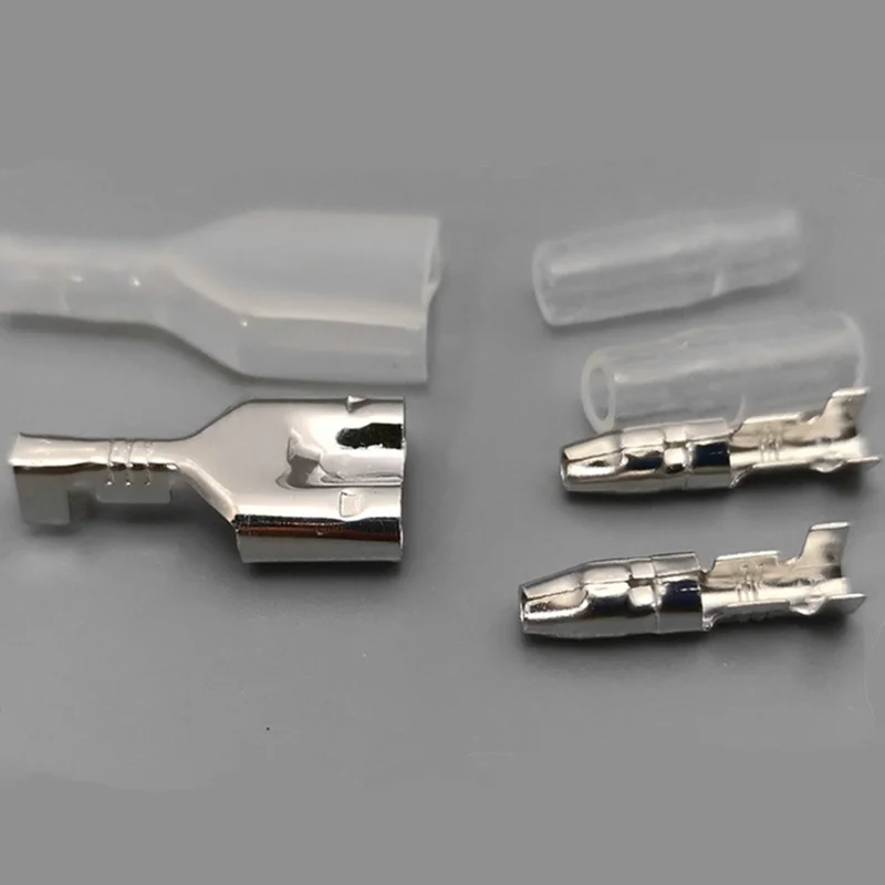 10sets 3.5mm/4.0mm bullet terminal car electrical wire connector diameter 4mm Male + Female 1 : 2 | Обустройство дома