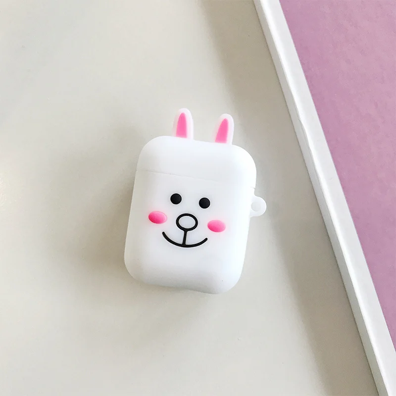 style 8 Силиконовый чехол для наушников для Apple Airpods 1 2, милый 3D мультяшный чехол для зарядки, чехол для наушников s для Airpods 2, полный защитный чехол - Цвет: style 8
