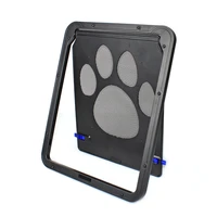 pet paw print flap door magnetic screen outdoor medium large dog pet cat window gate access door freely security enter house