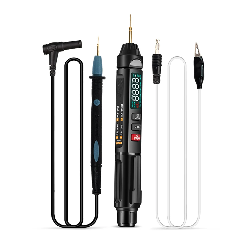 

Digital Leads Pin Pen Probe For Multimeter Voltage Current LCD Non-Contact Tester Needle Tip Alert Voltmeter Ammeter Meter Test