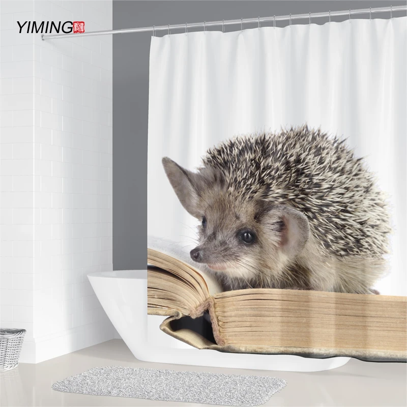 Занавеска для душа YIMING с принтом динозавра моющаяся декоративная занавеска