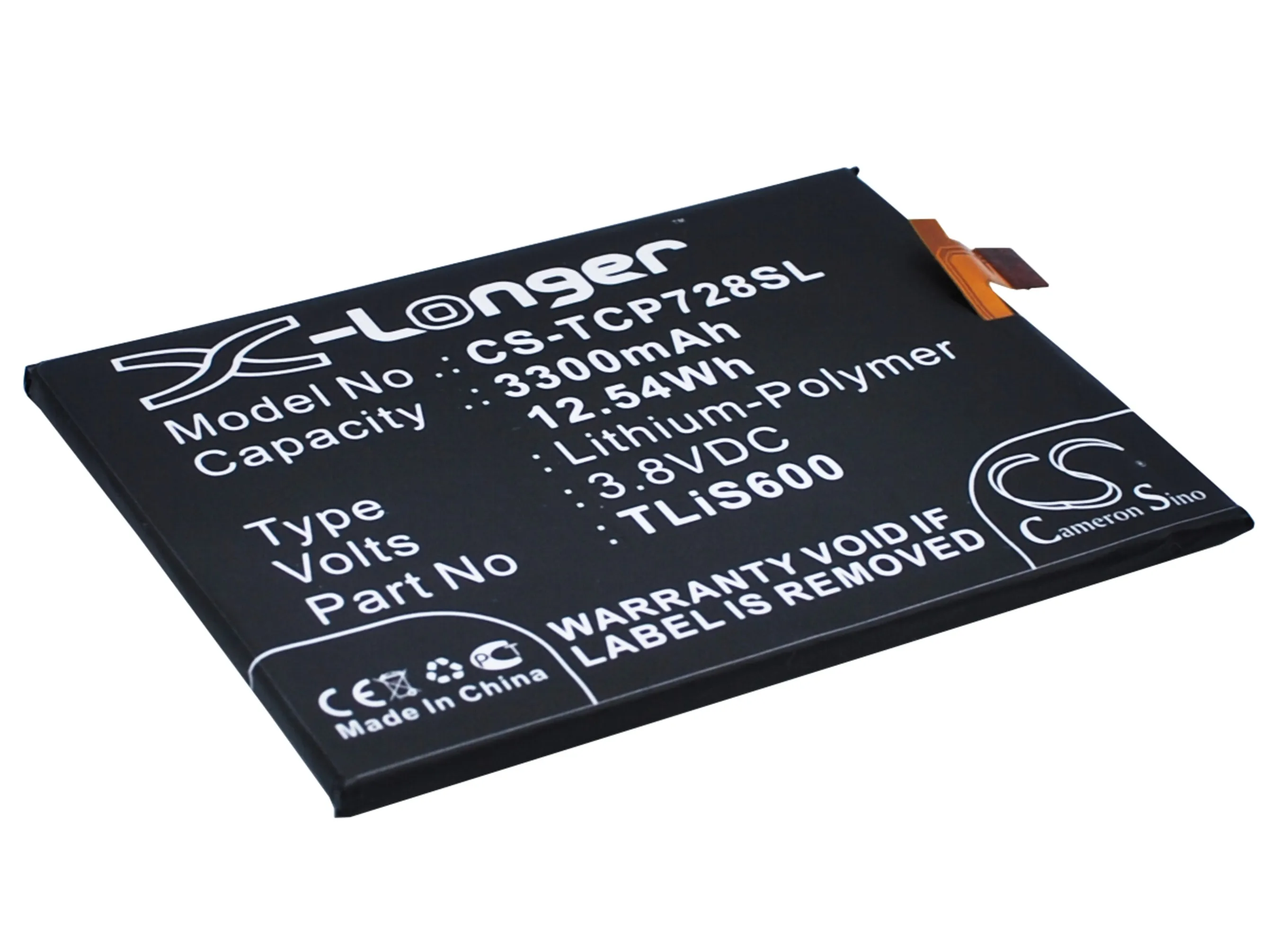 Обновленная батарея Cameron Sino для TCL TLiS600 3N I718M M2L M2M M2U P728M 3300 mAh/12.54Wh | Мобильные