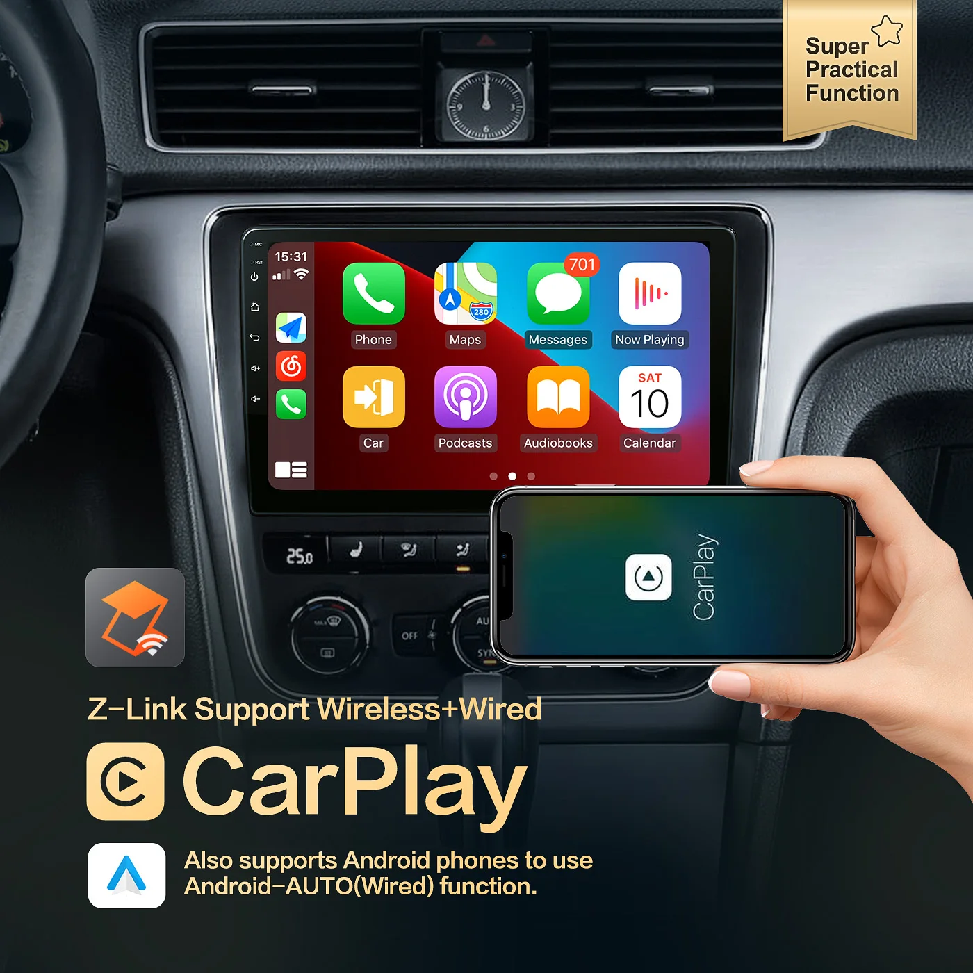 Автомобильный радиоприемник Android 10 QLED для Peugeot 308 408-2010 навигация мультимедийный