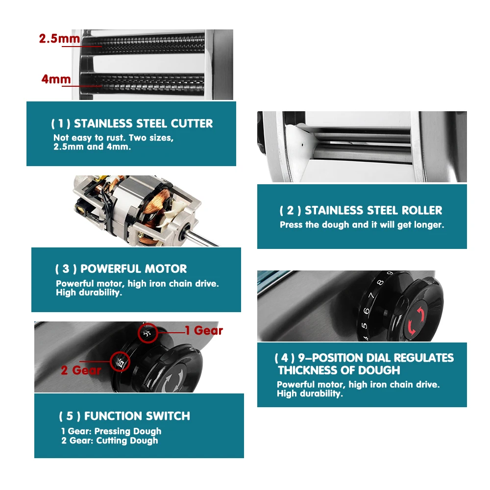 Многофункциональная машинка для производства пасты GZZT электрическая машина