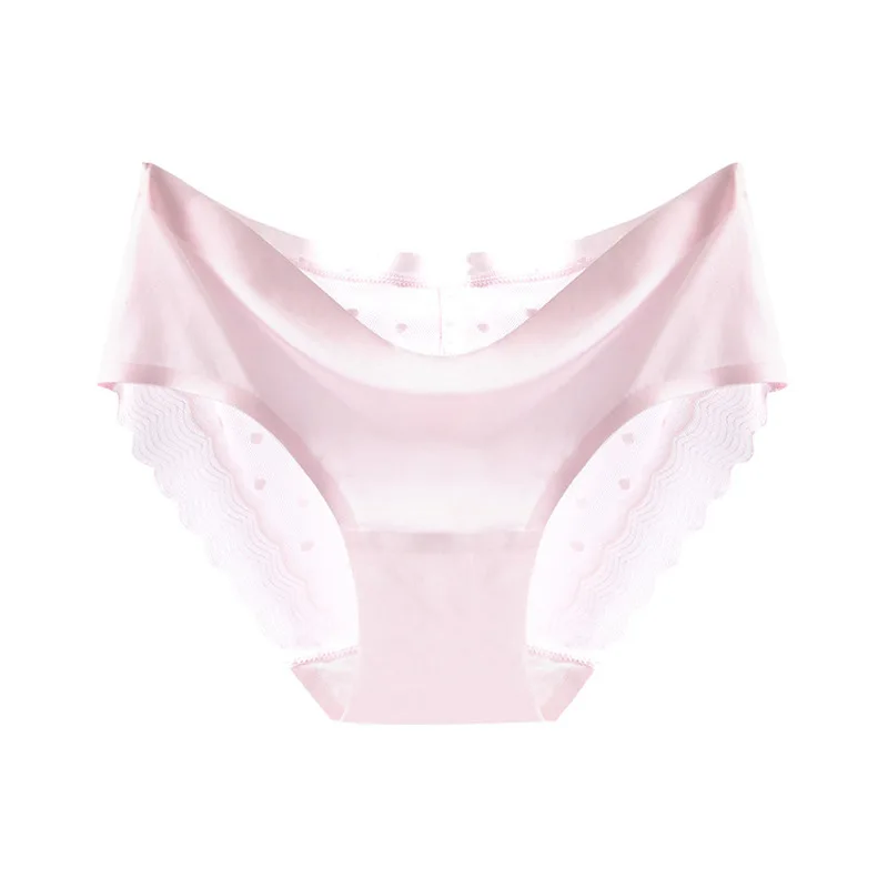 Женские хлопковые трусики со средней талией Roseheart фиолетовые и розовые бесшовные