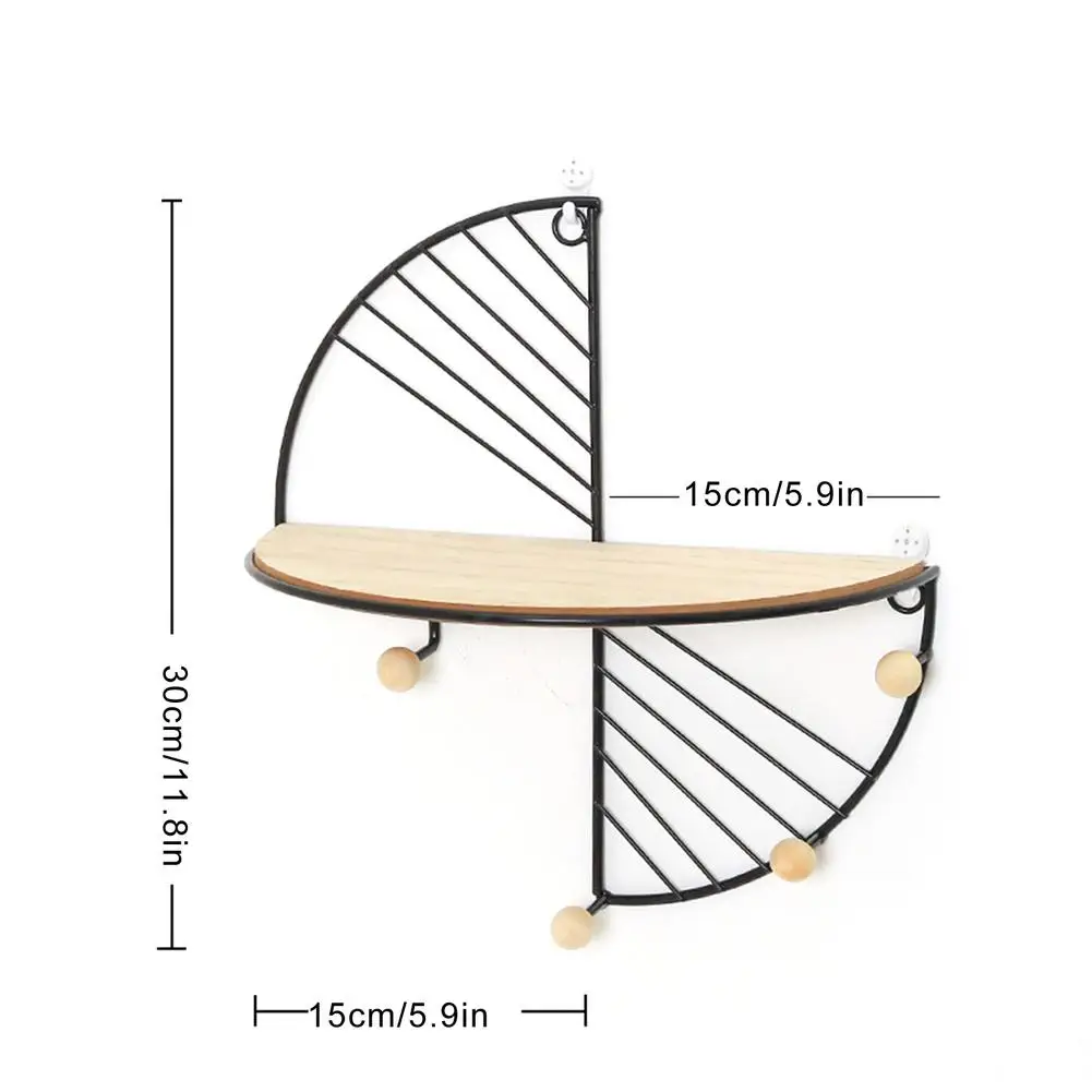 

Storage Shelf Rack Decoration Wall Shelf On The Wall Iron Shelf Wall For Bedroom Living Room Pendant Storage Organization Shelf