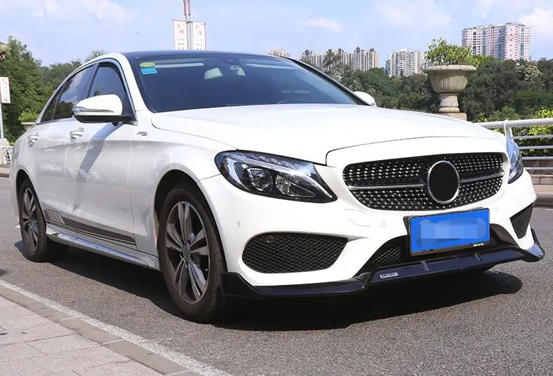 Для Mercedes Benz W205 рассеиватель переднего бампера защитные бамперы для C Class C200 C180