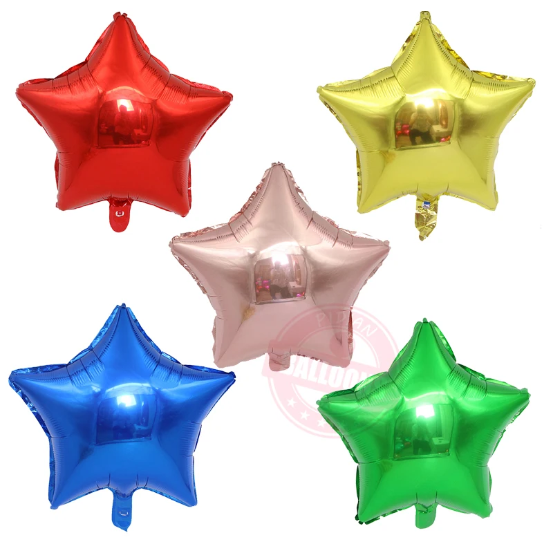 18 дюймов звезда Форма шарик из фольги в форме круглые розовые и золотые воздушные