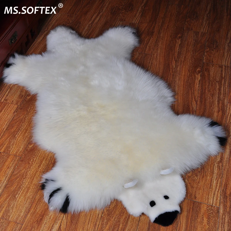 MS.Softex Искусственная овчина плюшевые меховые подушки для сиденья Мультяшные