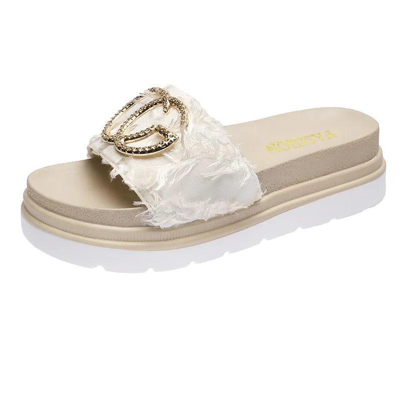 

Sandals women's summer wear thick-soled fashion trendy shoes 2021 new net celebrity ladies sandals sandalias de las mujeres