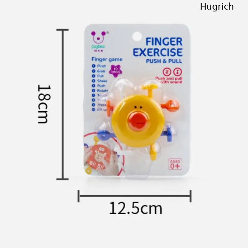 

Baby Fidget Push Pull Grip Toy Figure Cognition Educational Early Learning Press with Sound for Kids Children Birthdays Gifts