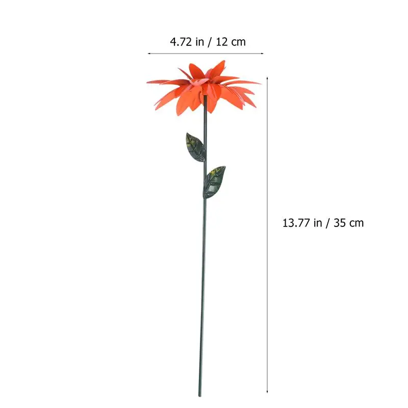 

2Pcs Outdoor Garden Metal Decorative Flower Patio Yard Garden Lawn Flower Stake