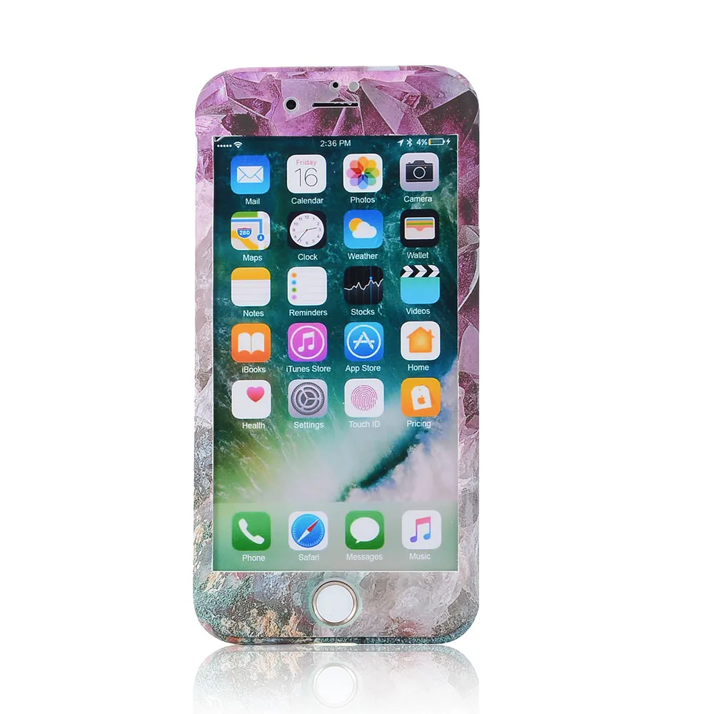 LAPOPNUT Marble Matte PC Hard Back Cover Cases for Iphone 11 Pro Max Xs X 8 7 Plus 6 6s 5 5s SE Tempered Glass Mobile Phone Bags |