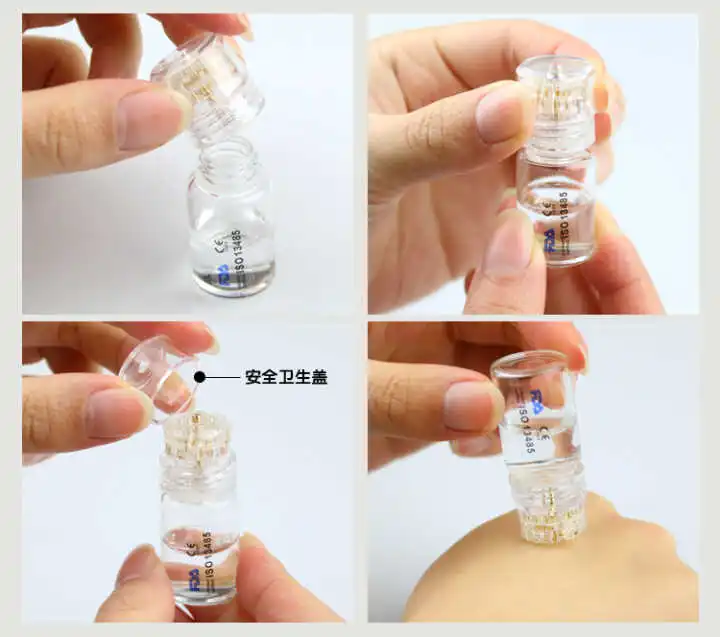 Микро-игла для увлажнения кожи лица мезотерапия золотая игла Дерма штамп