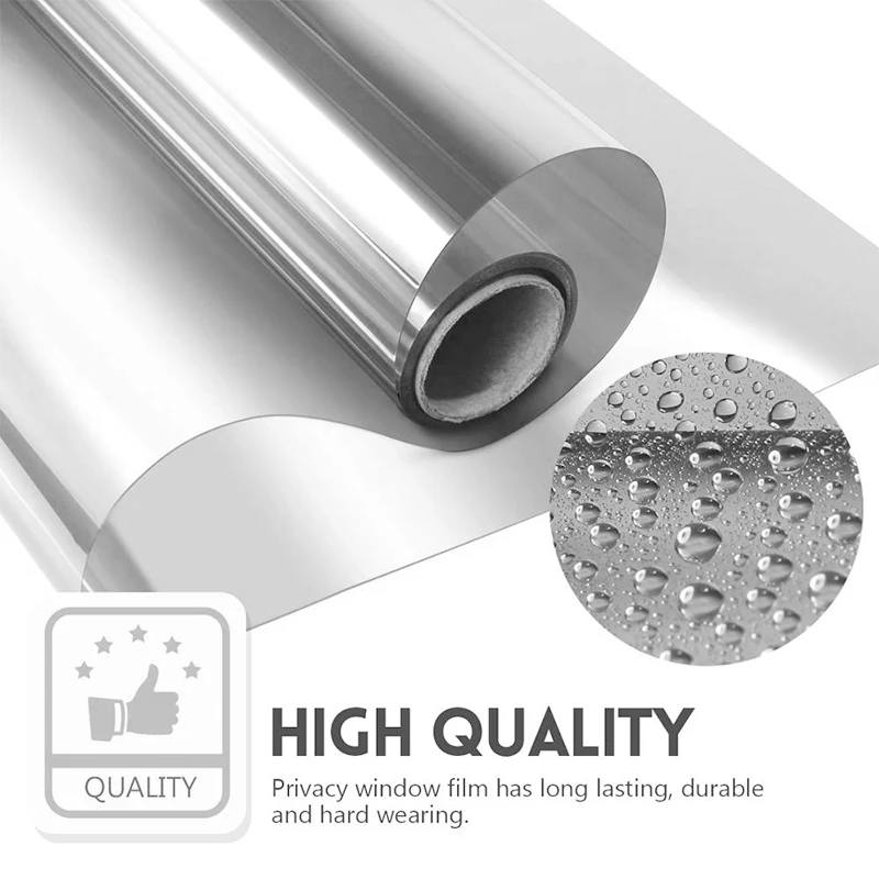 

Glass Film Window Sunscreen Sticker Solar Film Pet Transparent Mural Art Creative Explosion Proof DIY Insulation Building