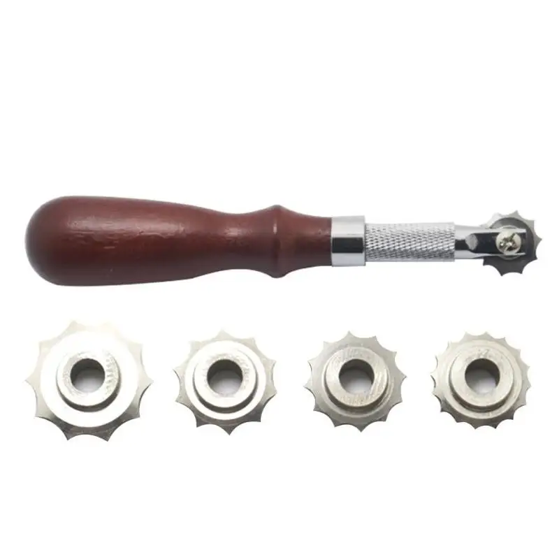 Кожаная бумажная ткань Набор для рукоделия над стежком линия маркировки колесо