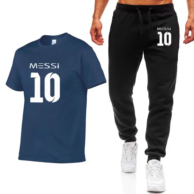Футболка мужская с короткими рукавами модная тенниска принтом Месси 10