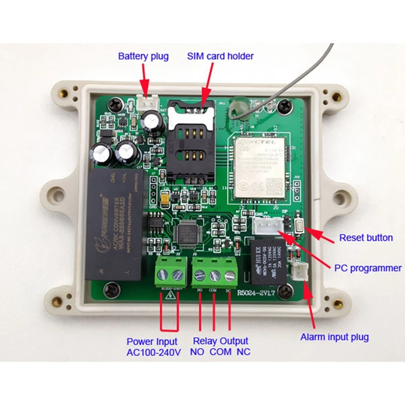 Анти-дождь V2019 RTU5024 2G GSM Открыватель раздвижных ворот Реле переключения телефона