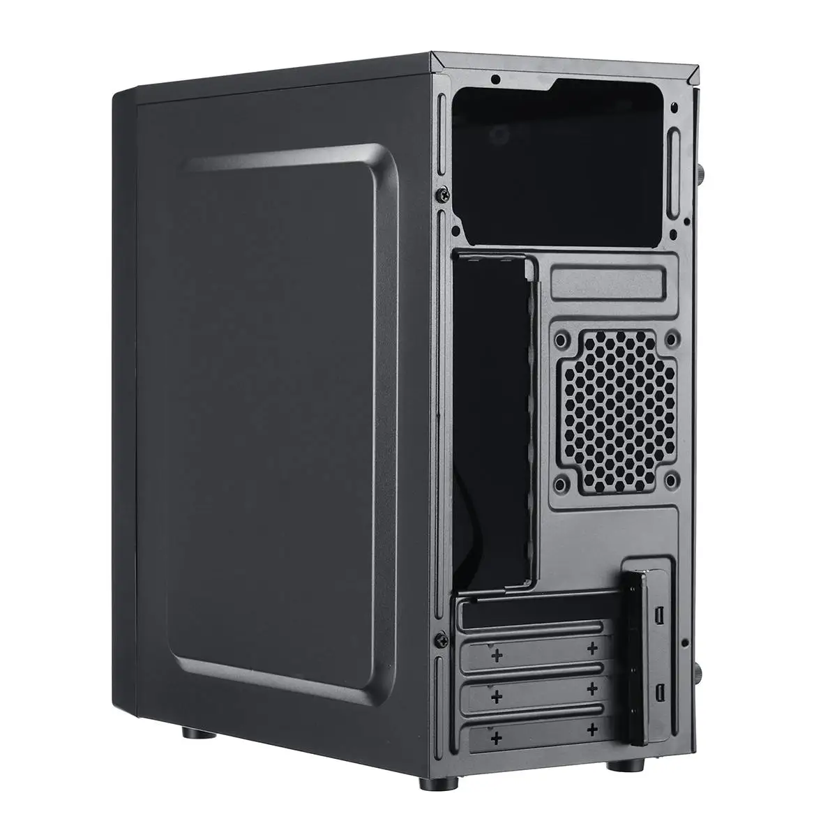 Черный мини чехол с полной боковой вентиляцией и охлаждением для ПК RGB светильник