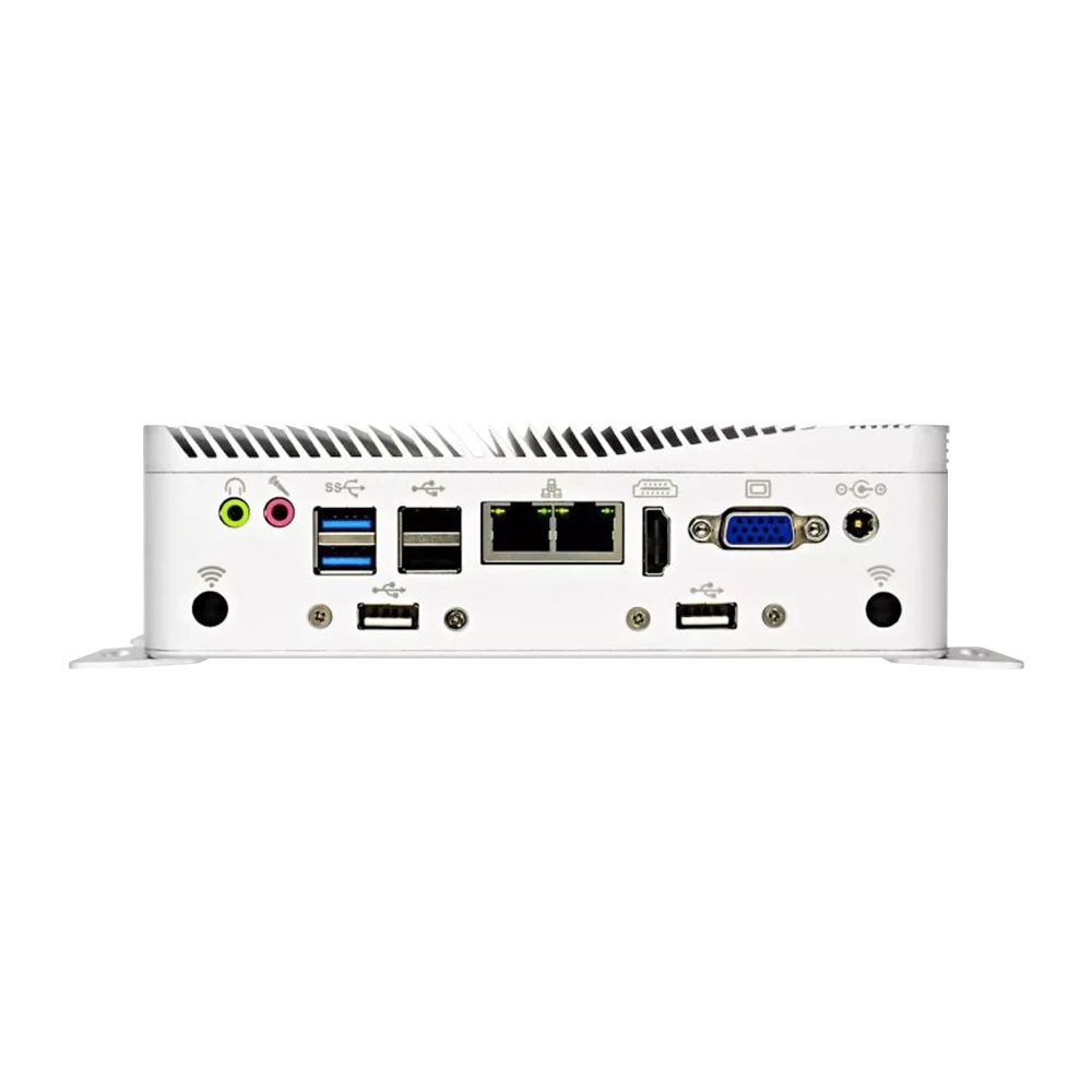 Недорогой промышленный мини-ПК Celeron J4125 Core i3 6157U DDR3 2 Intel Lans 6 COM Windows 11 прочный