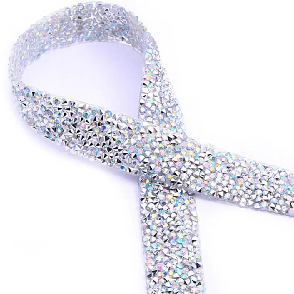 1 ярд Вышивание отделкой орнамент из кристаллов Стразы горячей фиксации