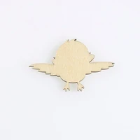 cute bird shape mascot laser cut christmas decorations silhouette blank unpainted 25 pieces wooden shape 1690