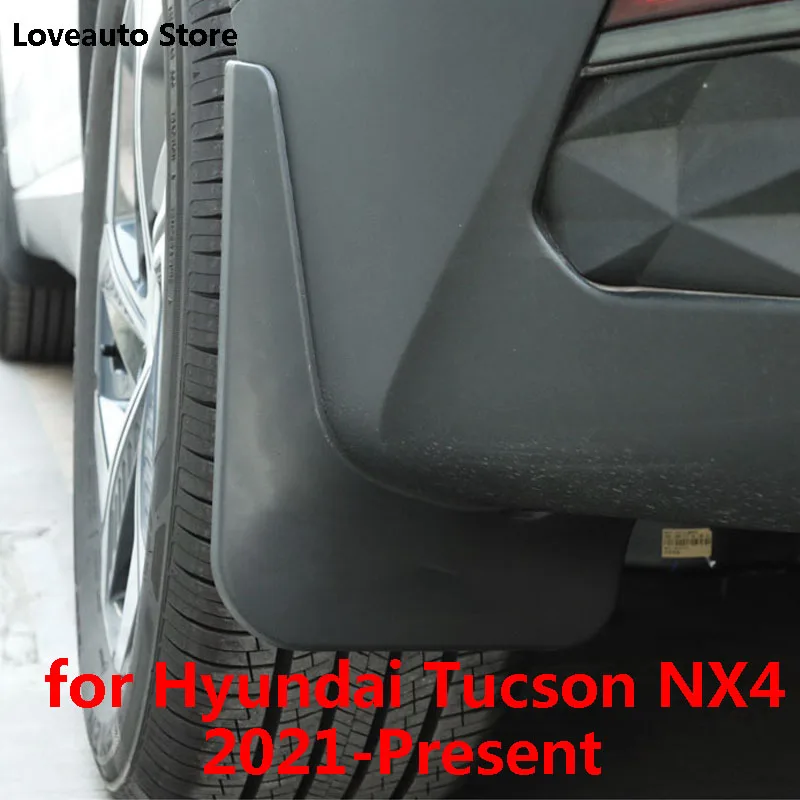 

for Hyundai Tucson NX4 2021 Car Front Rear Mudflaps Fender Flares Mud Flaps Painted Mudguards Splash Guards Accessories 2022