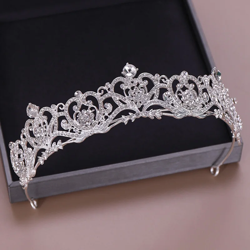 

Bride Wedding Headdress Golden Half Crown Crown Luxury Crystal Crown Wedding Accessories Girl Birthday Gift Party Jewelry